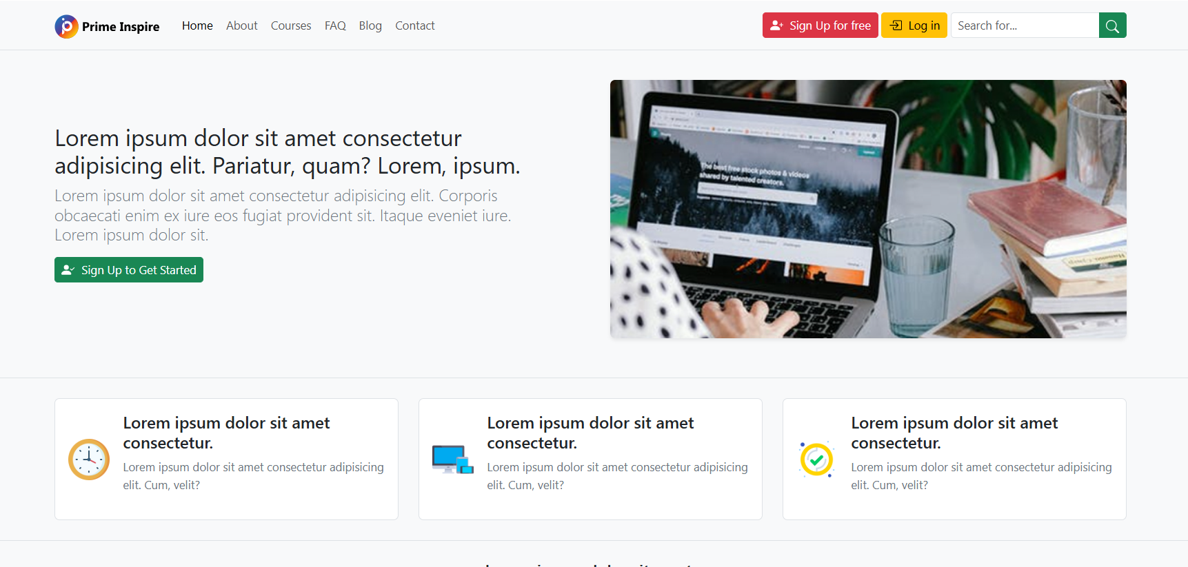 PrimeInspire – Online Courses Platform screenshot